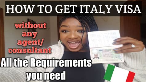 italy schengen visa requirements